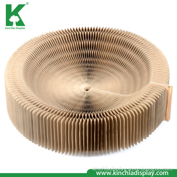 K0158 New Design Cardboard Expandable Cat Scratcher Bed